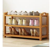 LMTYBOC Scarpiera moderna in bambù, scarpiera autoportante, scarpiera sottile per ingresso, camera da letto, soggiorno, 80 cm, soluzione per riporre scarpe a 3 livelli