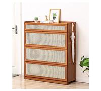 LMTYBOC Scarpiera moderna in rattan, scarpa in bambù con ante ribaltabili, design autoportante a tre lati per riporre l'ingresso, scarpiera elegante e funzionale per corridoio.
