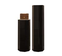 LMTYBOC Scarpiera ottagonale rotante a 360°, in metallo, soluzione di archiviazione verticale per piccoli spazi, design moderno nero, altezza 43 cm, larghezza 127 cm