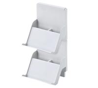 LMTYBOC Scarpiera stretta a 2 ripiani, in plastica, per corridoio, camera da letto e ingresso, design salvaspazio, colore bianco, perfetta per riporre scarpe ordinate