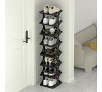 LMTYBOC Scarpiera verticale moderna - Design multistrato salvaspazio per piccoli ingressi, scarpe in plastica sottili indipendenti, perfette per camera da letto e scarpe sportive.