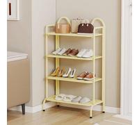 LMTYBOC Scarpiera verticale, salvaspazio per armadio, scarpiera alta aperta, borsa e scarpiera, elegante soluzione di archiviazione (giallo, 45 cm)