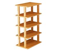 LMTYBOC Scarpiera verticale sottile, salvaspazio, 76 cm, 5 ripiani, design compatto per ingresso, soggiorno, corridoio, elegante soluzione per riporre le scarpe
