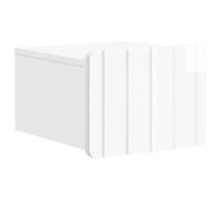 LMTYOENFG Comodino da parete con cassetto, 33 x 34,5 x 24 cm | Consolle sospesa compatta per camera da letto con scomparto ed elegante finitura lucida per la massima libertà dal pavimento.