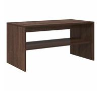 LMTYOENFG Mobile per TV, tavolino da caffè, 80 x 40 x 40 cm, in legno di | Versatile mobile basso per soggiorno e camera da letto con vano portaoggetti e superficie stabile effetto rovere marrone.
