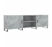 LMTYOENFG Mobile TV grigio cemento, 150 x 30 x 50 cm, in legno | Armadio moderno con 4 scomparti e anta per soggiorno, stabile grazie alle robuste gambe in ferro e al materiale facile da