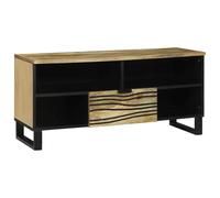 LMTYOENFG Mobile TV marrone, 105 x 33 x 46 cm, in legno | Tavolino per TV compatto con cassetto e scomparti per soggiorno e camera dei ragazzi. Ampio spazio per il ricevitore.