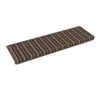 LMTYOENFG Set di 15 tappetini per gradini, autoadesivi, 65 x 21 x 4 cm | Tappetini per gradini fonoassorbenti per corridoi e scale, proteggono le scale in legno e danno stabilità ad ogni passo.