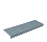 LMTYOENFG Set di 30 tappetini per gradini, 65 x 21 cm, blu lago | Protezione autoadesiva in tessuto non tessuto agugliato per scale, riduce il rumore di camminata e protegge i gradini