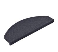 LMTYOENFG Set di 30 tappetini per gradini, 65 x 24 x 4 cm, grigio scuro e | Tappeti per scale antiscivolo in polipropilene con nastro adesivo per scale e corridoi. Protegge le scale in legno dall'usura