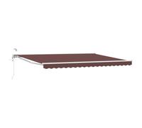 LMTYOENFG Tenda da sole estensibile con telecomando, 4,5 x 3 m, colore | Elegante protezione solare per terrazza e giardino, il design a semicassetta protegge il meccanismo in modo ottimale sulla