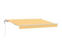 LMTYOENFG Tenda da sole estensibile Sabbia 4x3 con Telecomando Alluminio | Elegante parasole per terrazza e giardino. Il riparo regolabile offre protezione in qualsiasi condizione atmosferica