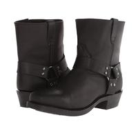 LMUIPMAA Stivali Cavaliere Uomo Punta Quadrata Stivali Corti Cowboy Occidentali Fibbia della Cintura Tacco Casual Basso Stivaletti,Nero,42 EU