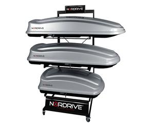 LMXR Espositore Con Ruote Per 3 Box Tetto