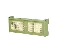 LMXRYPD Copri-router, Mobiletto a Parete per Router, Mensola Organizer per Cavi a Scomparsa, Organizzazione Multi-dispositivo, per Casa e Ufficio(Green,Medium)