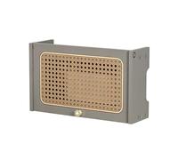 LMXRYPD Copri-router, Mobiletto a Parete per Router, Mensola Organizer per Cavi a Scomparsa, Organizzazione Multi-dispositivo, per Casa e Ufficio(Gray,Small)
