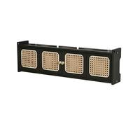 LMXRYPD Copri-router, Mobiletto a Parete per Router, Mensola Organizer per Cavi a Scomparsa, Organizzazione Multi-dispositivo, per Casa e Ufficio(Black,Large)