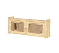 LMXRYPD Copri-router, Mobiletto a Parete per Router, Mensola Organizer per Cavi a Scomparsa, Organizzazione Multi-dispositivo, per Casa e Ufficio(Natural,Medium)