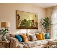 LMYCHENG Dipinto di libri antichi, stampa su tela boho, arte murale dedicata alla lettura, stampa artistica per amanti dei libri, decorazione murale per biblioteca vintage (20x30 cm/cornice interna)