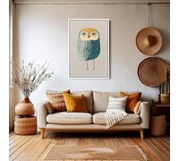 LMYCHENG Immagini di gufi stravaganti, dipinti di animali minimalisti per la cameretta dei bambini, poster con stampa di uccelli carini in stile nordico, 70x100 cm senza cornice