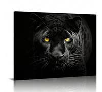 LMYCHENG Stampa artistica su tela con leopardo bianco e nero, immagini di animali selvatici, poster, opere d'arte per soggiorno, arredamento per la casa (70x100 cm/cornice interna)