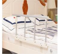 LMYFGHRD Parapetto pieghevole per letto per adulti, per anziani, adulti e anziani, regolabile e pieghevole, parapetto per ospedale e comodino, protezione di sicurezza (bianco, quarta marcia)