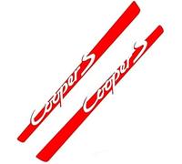 LMYSLCDW 2 Pezzi Auto Adesivi Strisce Laterali per Mini Cooper S R50 R52 R53 R56 R57 F55 F56 F57,Grafico Strisce Corsa Adesivo Distintivo Sportivo Emblemi Decalcomanie Accessori Decorativi,Red