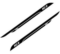 LMYSLCDW 2 Pezzi Auto Adesivi Strisce Laterali per Peugeot RCZ,Grafico Strisce Corsa Adesivo Distintivo Sportivo Emblemi Decalcomanie Accessori Decorativi,Black