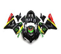 LMYSLCDW Kit di Carenatura del Motociclo per Kawasaki Ninja ZX10R 2004-2005, Set Completo di Pre-Foratura Dell'Iniezione del Motociclo di Iniezione del Motociclo,C