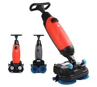 LMYYDES Lavasciuga Pavimenti Lavasciuga Pavimenti Commerciale con Serbatoi Separati da 4L+6L, lavasciuga Pavimenti Senza Fili con spazzole Power Mop da 18" Alimentata a Batteria da 36 V/10,5 Ah Grey