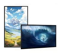 LMYYDES Segnaletica Digitale, Schermo LCD pubblicitario 1920x1080 IPS Full HD, Montaggio a Parete Orizzontale/Verticale, Supporta la Riproduzione di Immagini e Video Tramite USB. 23.6inch