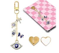 LMZLJZ Catena con ciondolo a forma di occhio del diavolo, per amanti dei libri, unisex, con ciondolo a forma di occhio del diavolo, accessorio per e-reader, idea regalo per amanti dei libri