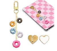 LMZLJZ Ciondolo a forma di ciambella, per amanti dei libri, unisex, a forma di ciambella, accessorio per e-reader, idea regalo per amanti dei libri, compatibile con Kindle, telefono, iPad, AirPod