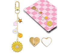 LMZLJZ Ciondolo a forma di margherita, per amanti dei libri, unisex, a forma di margherita, accessorio per e-reader, idea regalo per gli amanti dei libri, compatibile con Kindle E-Reader, telefono