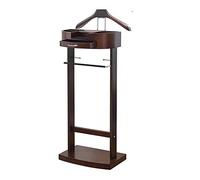 LMZPJ Indossatore da Camera Servomuto Appendiabiti da Terra Cassettone for Uomo Donna Servo Muto Moderno Porta Abiti in Legno Massiccio for Camera (Color : Walnut Wood, Size : 43.1x34.2x106.6cm)