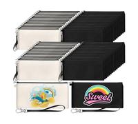 Lmzzdld Kit di 60 cosmetici in tela sublimata set di matite sottili per viaggi scolastici fai da te