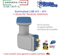 Illuminatore LNB Universale H/V H/V Quattro, Grigio, Bianco