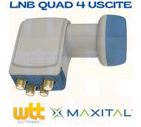LNB 4 USCITE INDIPENDENTI CONVERTITORE QUAD ILLUMINATORE LNB040 LTE FREE