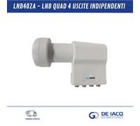 LNB 4 USCITE INDIPENDENTI CONVERTITORE QUAD ILLUMINATORE LTE FREE - LNB402A