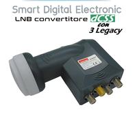 LNB dCSS con 3 uscite legacy schermato LTE universale Parabola modello Emme Esse