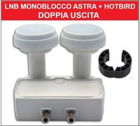 Lnb Monoblocco Doppia Uscita Astra Hot Bird 6 Gradi Golden Media Alto Guadagno