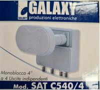 LNB monoblocco due satelliti a 4° uscite quattro indipendenti