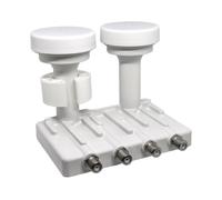 LNB Monoblocco Quad 4 Uscite Dual Feed Astra Hotbird 6°