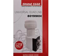 LNB OCCHIO CONVERTITORE 4 USCITE QUAD UNIVERSALI 0,1 dB NF EMMEESSE 80199KM LTE