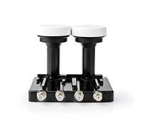 LNB - Quad Monoblock 4.3 ° - Connessione d'uscita: 4x connettore a F. - frequenza di cifre del rumore: 0.85 dB - Guadagno di conversione: 52-67 dB - Bianco - Adatto per: Astra1+ / Astra3
