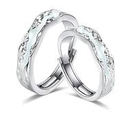 LNBLAKBXBD Anello luminoso per la magterapia linfatica, unisex, regolabile, sblocca il flusso sanguigno e i linfonodi, anelli luminosi per gli innamorati, gioielli regalo alla moda, Rame, Non pietra