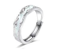 LNBLAKBXBD Anello luminoso per la magterapia linfatica, unisex, regolabile, sblocca il flusso sanguigno e i linfonodi, anelli luminosi per gli innamorati, gioielli regalo alla moda, Rame, Non pietra