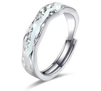 LNBLAKBXBD Anello luminoso per la magterapia linfatica, unisex, regolabile, sblocca il flusso sanguigno e i linfonodi, anelli luminosi per gli innamorati, gioielli regalo alla moda, Rame, Non pietra