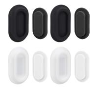 LncBoc Supporto Magnetico per Telecomando da Parete: 4 Pezzi Supporto per Telecomando a Parete, Facile da Riporre, Telefono, Telecomando TV, presa di Ricarica (Nero + Bianco)