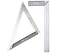 LNGJIN Squadra da Falegname,Righello Triangolare,200mm & 300mm Quadrato Carpentiere,Squadrette da Combinata,Righello Quadrata,Righello Quadrato in Metallo,Per Falegname,Conciatetti,Ingegnere